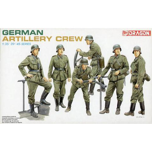Maquette DRAGON 1/35 - Équipage De Canon Automoteur Allemand - Figurines Militaires