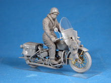 Load image into Gallery viewer, Miniart 1/35 US Motorcycle WLA with Rider 35172