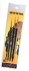Dynasty Eye Of The Tiger SET "F" Round Paint Brushes 2-4-6 (06530)