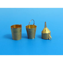 Load image into Gallery viewer, Eureka XXL 1/35 Photoetch Brass Buckets and Funnel (3) E-001*