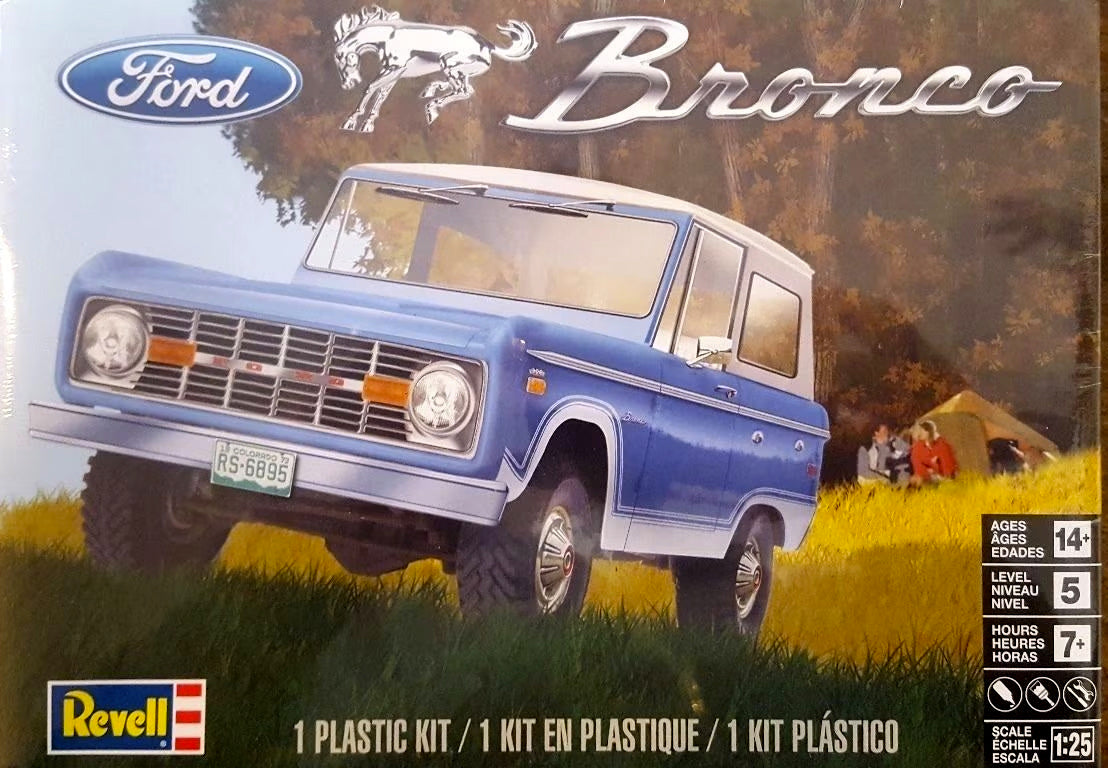 Revell 1/25 Ford Bronco Plastic Model Kit 854320