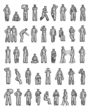 Load image into Gallery viewer, Ion Models 1/700 Kriegsmarine Figures Chilling on Deck K700-001&#39;
