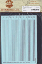 Load image into Gallery viewer, Matho Models Solid Lines Decals - black 80005