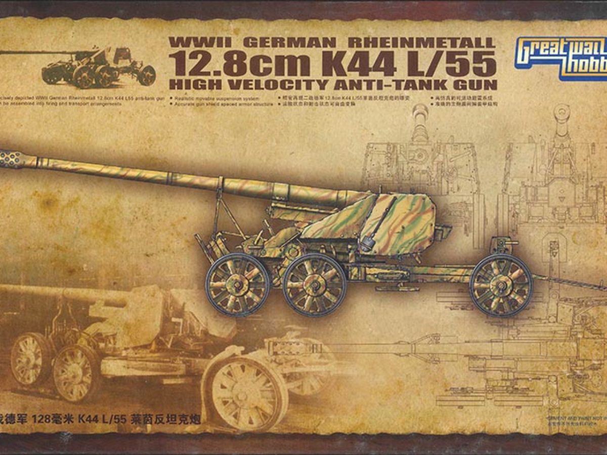 Great Wall Hobby 1/35 German Rheinmetall 12.8cm K44 L/55 ATG L3523