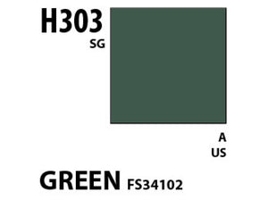 Mr. Hobby Aqueous H303 Semi-Gloss Green FS34102 10ml