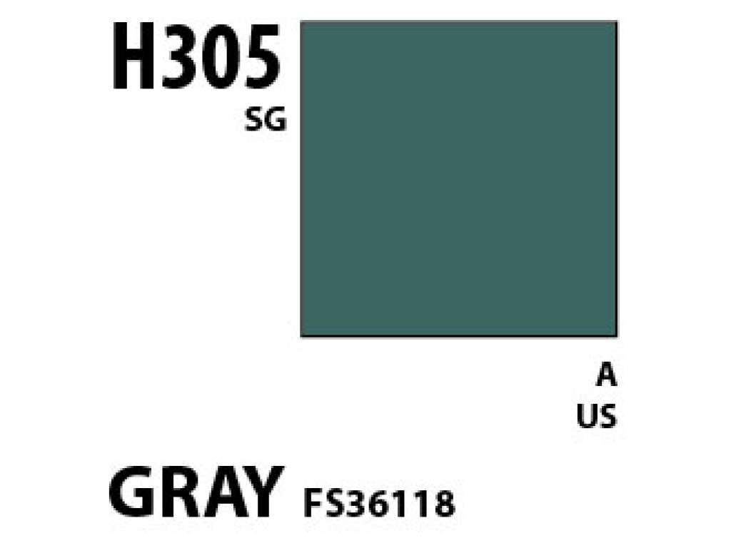 Mr. Hobby Aqueous H305 Semi-Gloss Gray FS36118 10ml
