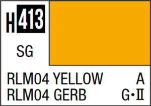 Mr. Hobby Aqueous H413 Semi-Gloss RLM04 Yellow 10ml
