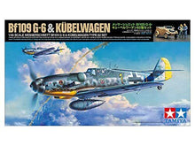 Load image into Gallery viewer, Tamiya 1/48 German Bf109 G-6 W/Kubelwagen Type 82 25204
