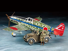 Load image into Gallery viewer, Tamiya 1/48 Japaese Ki-61-Id Hien Tony W/4X4 Light Vehicle Kurogane 25203'