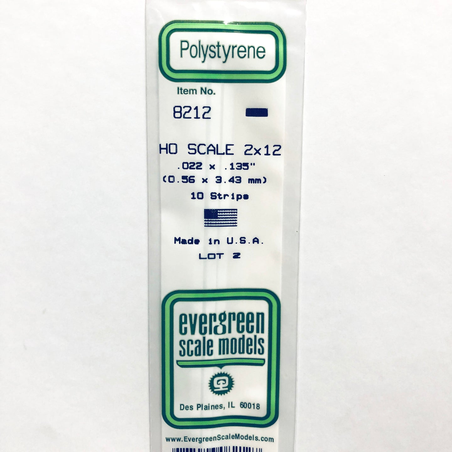 Evergreen 8212 Styrene Plastic Strips 2