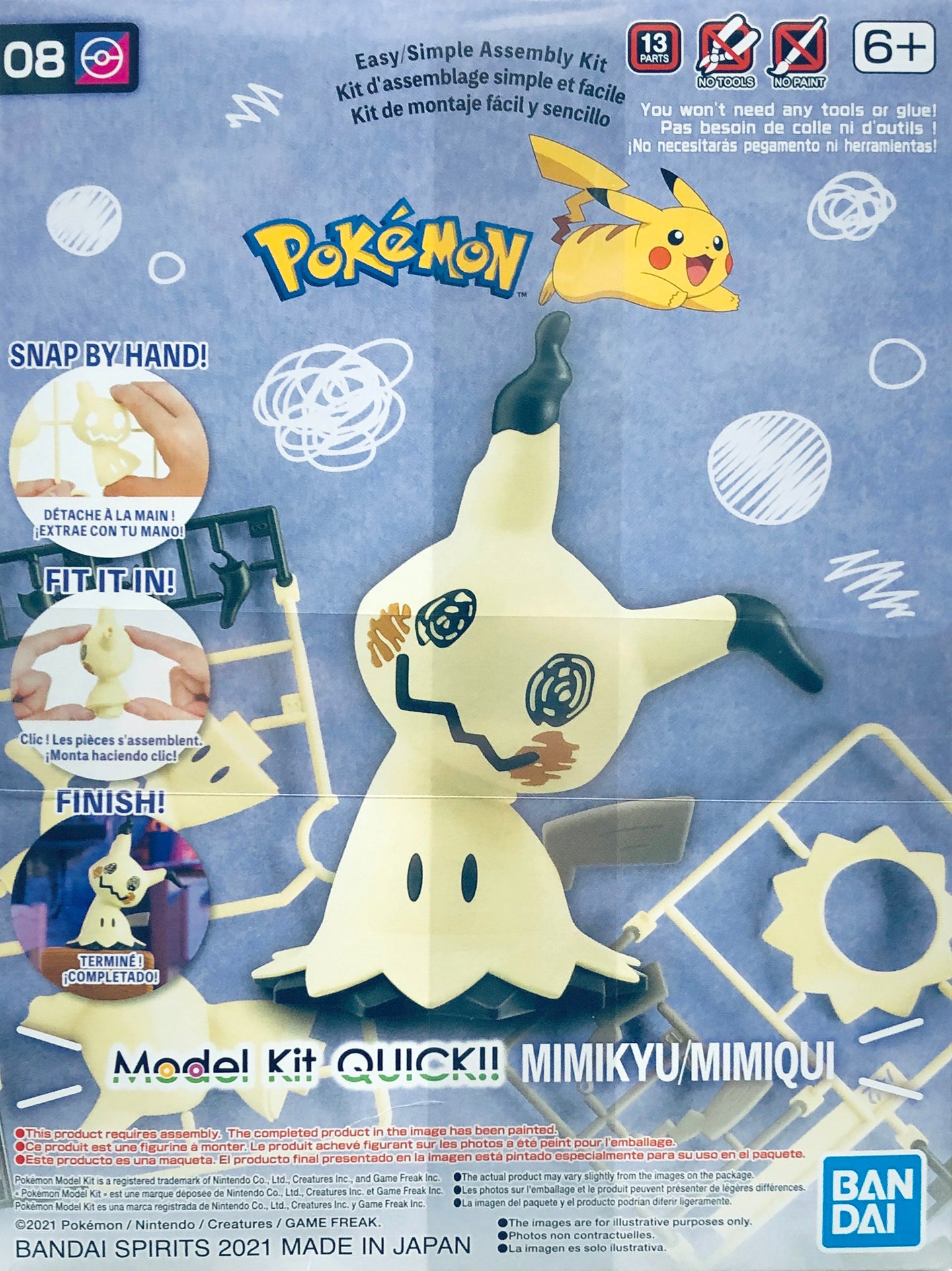 Bandai Pokemon #08 Model Kit Mimikyu 
