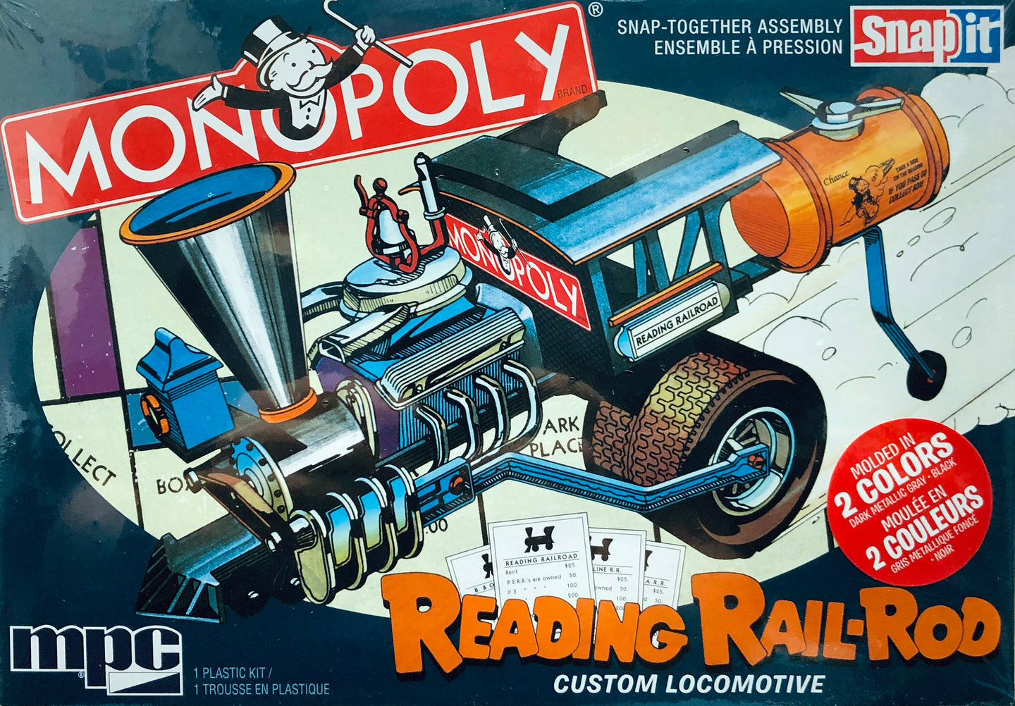 MPC 1/25 Monopoly Reading Rail Rod Locomotive (Snap) MPC945 SALE!