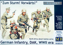 Load image into Gallery viewer, MasterBox 1/35 German Infantry DAK  N Africa desert battles series, Kit N0.3 MB3593