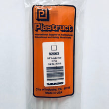 Load image into Gallery viewer, Plastruct 92063 Clear Acrylic Square Rod 1/4" (6.35 mm) x 18"