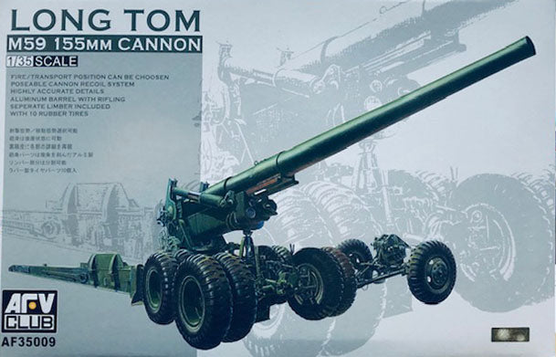 AFV Club 1/35 US M59 155mm Cannon Long Tom AF35009 – Burbank's