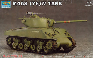 Trumpeter 1/72 US M4A3 (76)W Medium Tank 07226