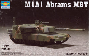 Trumpeter 1/72 US M1A1 Abrams MBT 07276