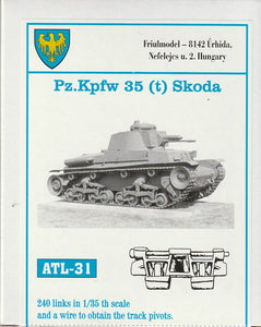 Friulmodel 1/35 German PzKpfw 35(t) Individual Metal Track Links ATL-31