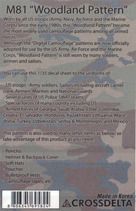 CrossDelta 1/35 U.S. Uniform Woodland Camouflage Decal MIL-35-002