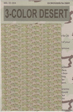 Load image into Gallery viewer, CrossDelta 1/35 U.S. Uniform 3-Color Desert Camouflage Decal MIL-35-004