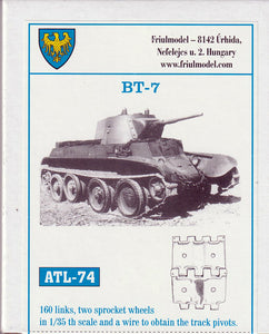 Friulmodel 1/35 Russian BT-7 Individual Metal Track Links ATL-74