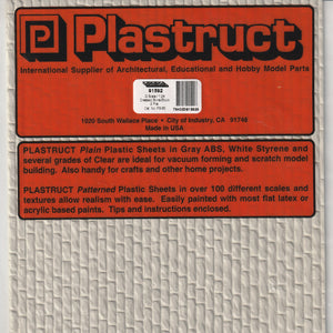 Plastruct 91592 Styrene 1/24 G Dressed Stone/Block 12"x 7" (2)
