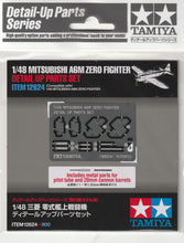 Load image into Gallery viewer, Tamiya 1/48 Japanese A6M Zero Fighter Detail-Up Parts 12624