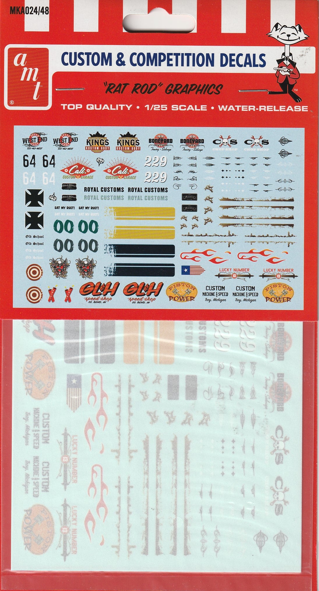 AMT 1/25 Custom Competition Decals 