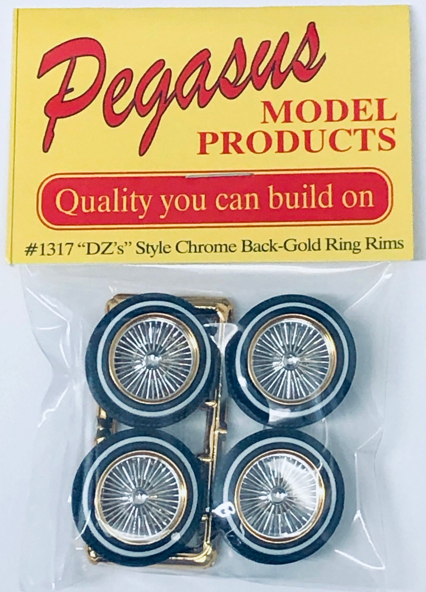 Pegasus 1/24 Rim & Tire Set 1317 