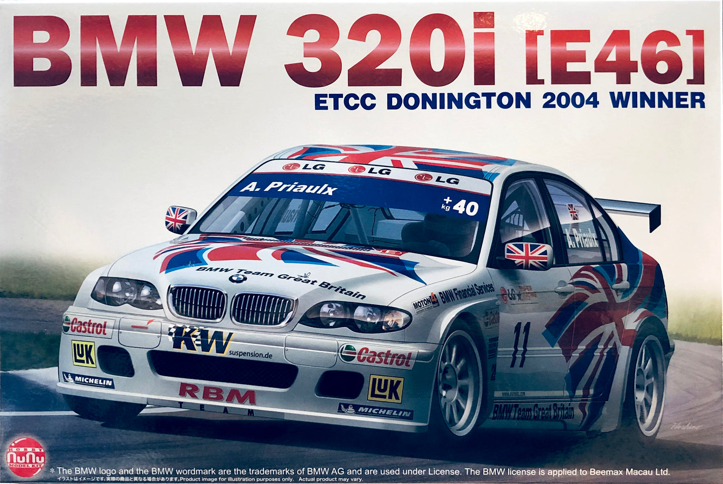 Platz NuNu 1/24 BMW 320i E46 2004 ETCC Donington Winner #11 24033
