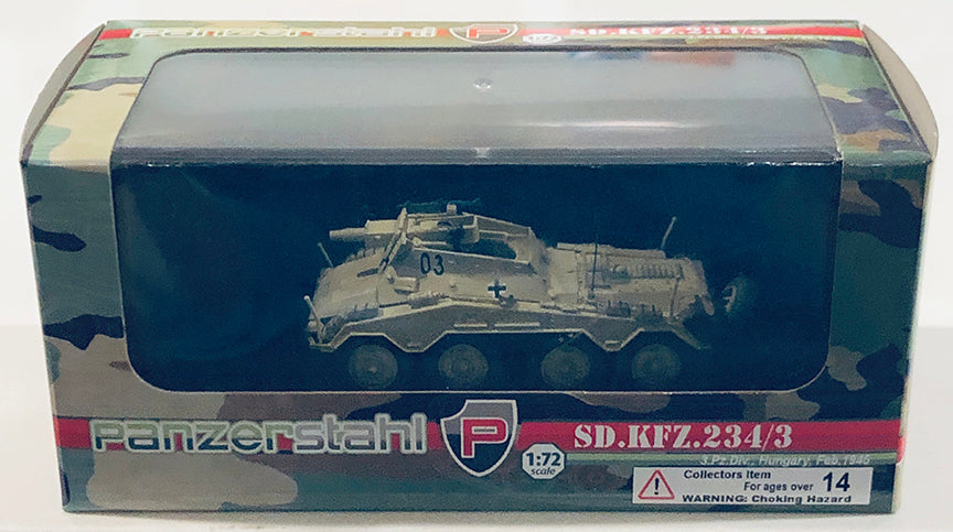 Panzerstahl 1/72 German SdKfz 234/3 Armored Car 88016