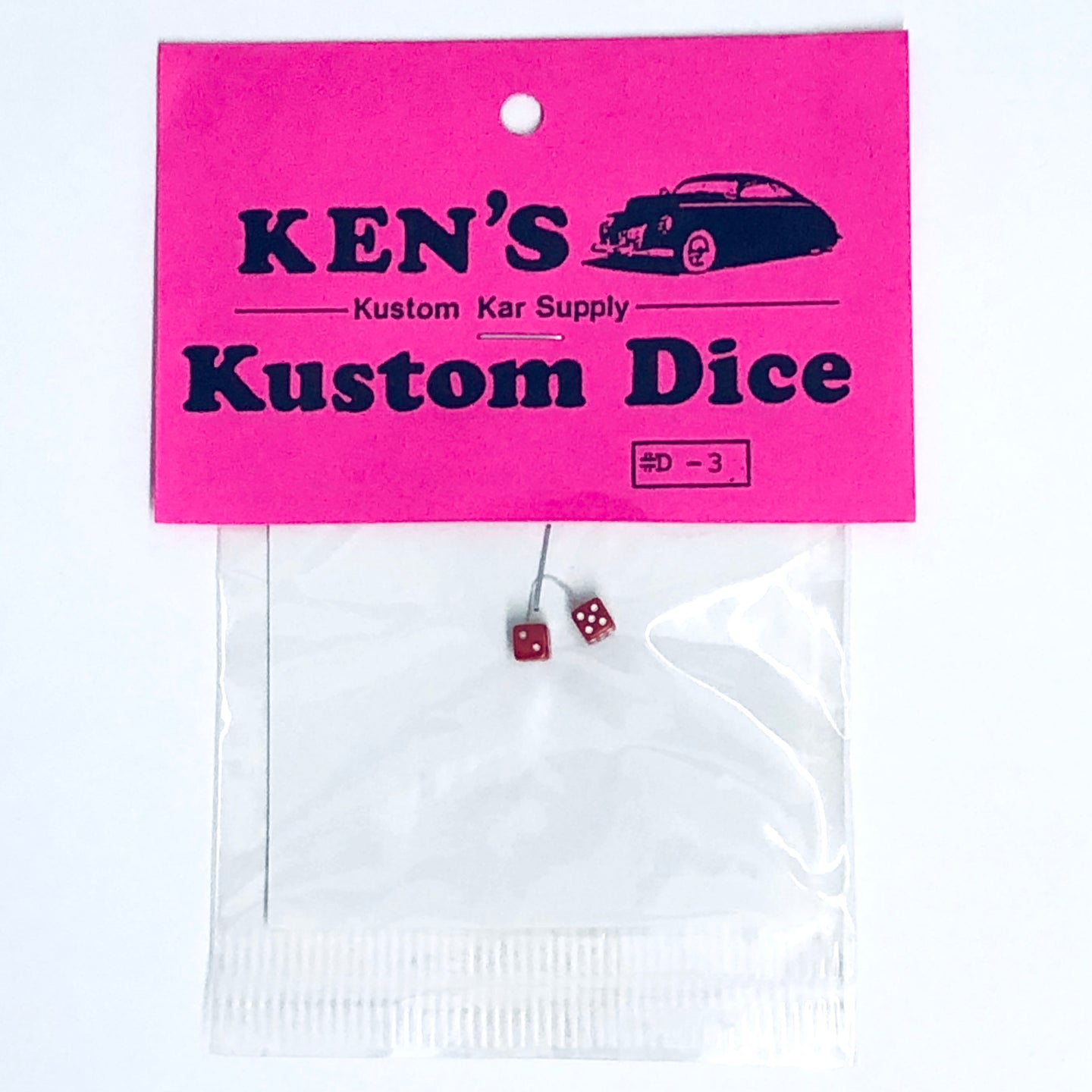 Ken's Kustom Dice D-3 Red