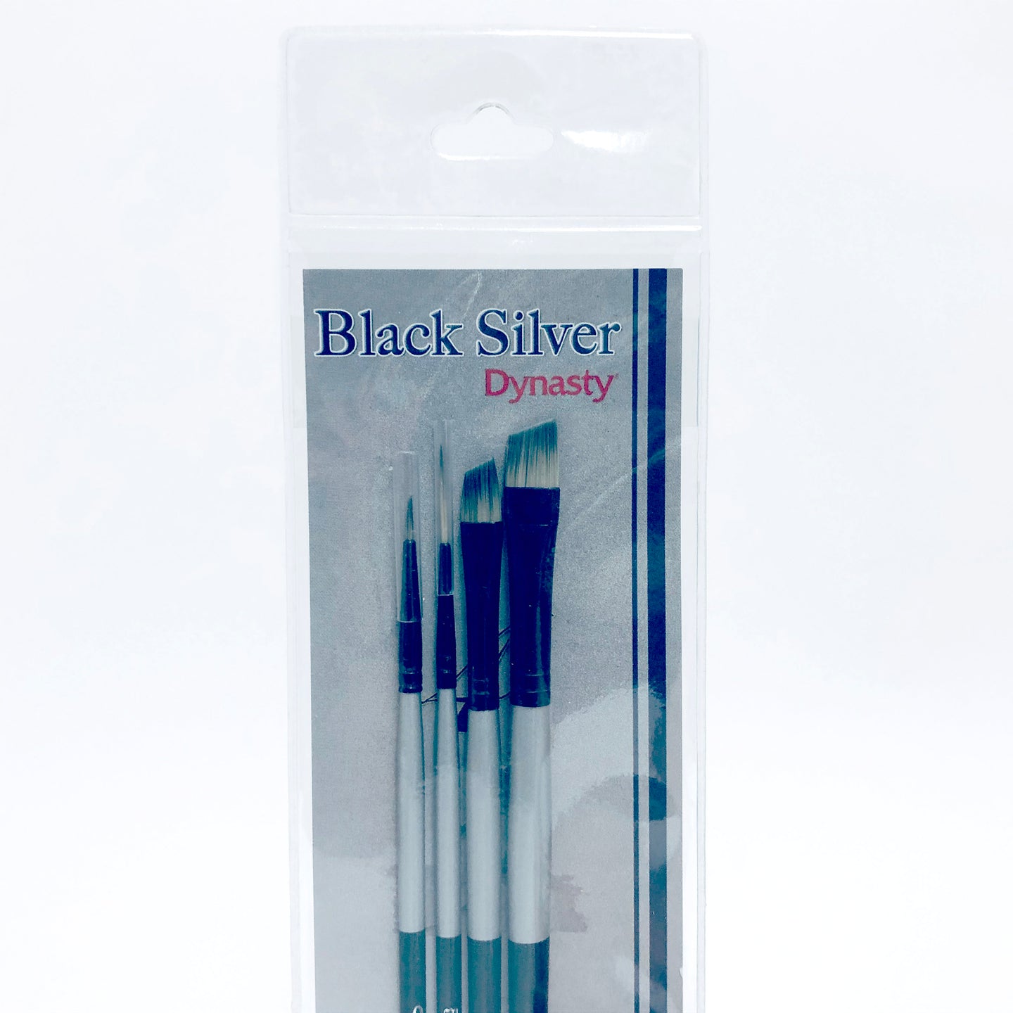 Dynasty Black Silver Paint Brush Set 2 (4) BS-SH-2 32882