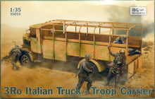 Load image into Gallery viewer, IBG 1/35 Italian 3Ro Truck Troop Carrier 35055