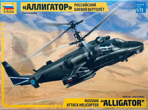 Zvezda 1/72 Russian KA-52 Attack Helicopter Alligator 7224