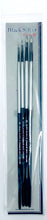 Load image into Gallery viewer, Dynasty Black Silver Paint Brush Set 4 Long Handles BS-LH-4 (4) 32890 SALE!