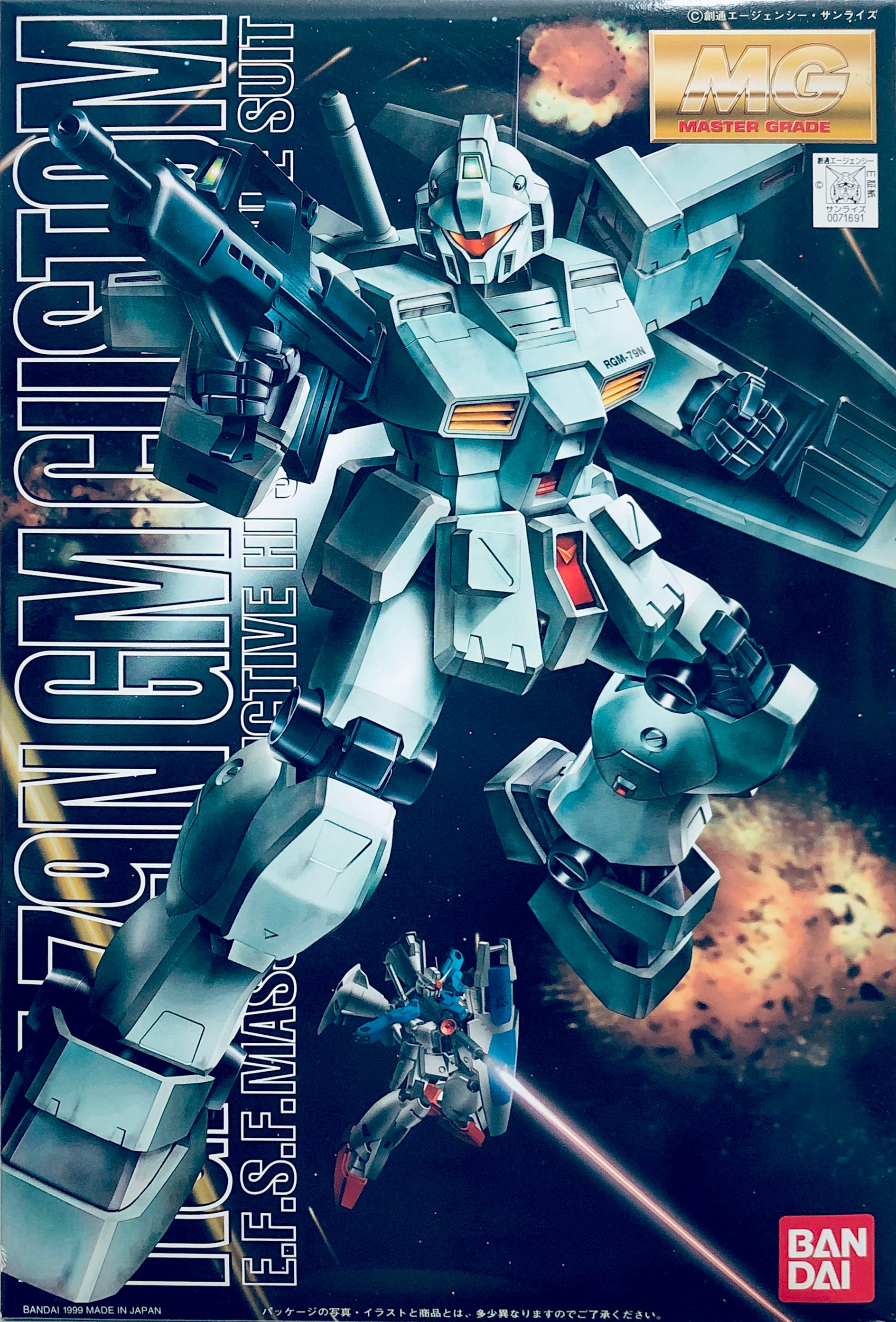 Bandai 1/100 MG RGM-79N GM Custom EFSF Mass Productive Hi Spec