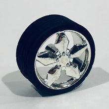 Load image into Gallery viewer, Hoppin Hydros 1/24 1/25 Slim 20's Ninja Chrome w/Tires 524