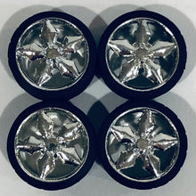 Load image into Gallery viewer, Hoppin Hydros 1/24 1/25 Slim 20's Ninja Chrome w/Tires 524