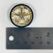 Load image into Gallery viewer, Hoppin Hydros 1/24 1/25 Monster 24s Fours Gold Bellagio Rims w/Tires 556G