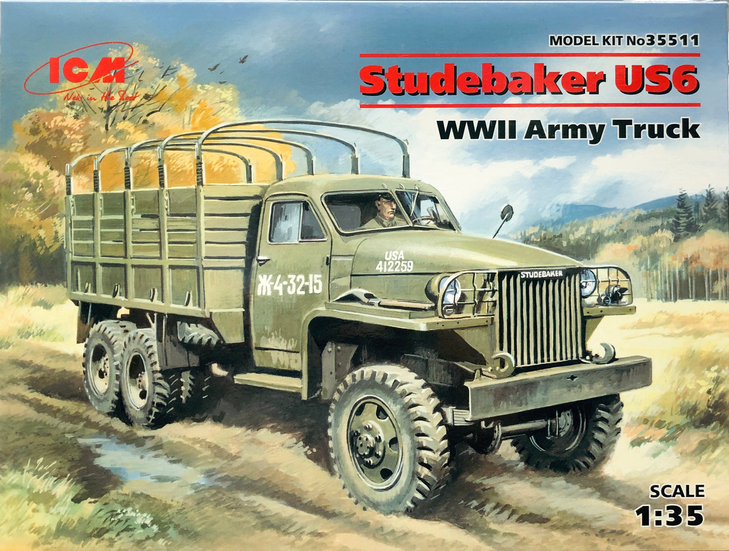 ICM 1/35 US Studebaker US6 Truck 35511 – Burbank's House of Hobbies