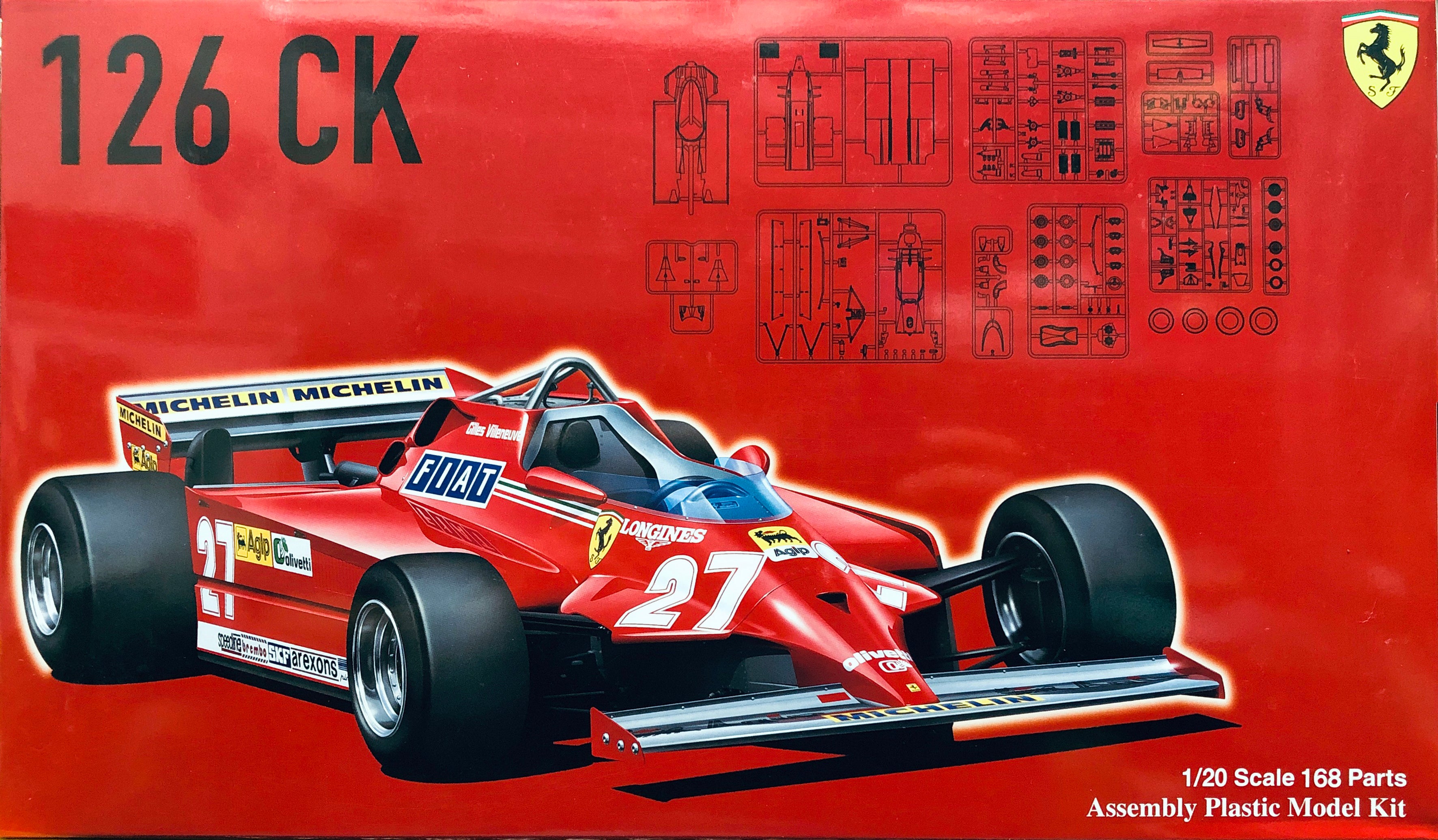 プラモデル □1/20 フジミ Ferrari 126CK（グランプリ選択式）