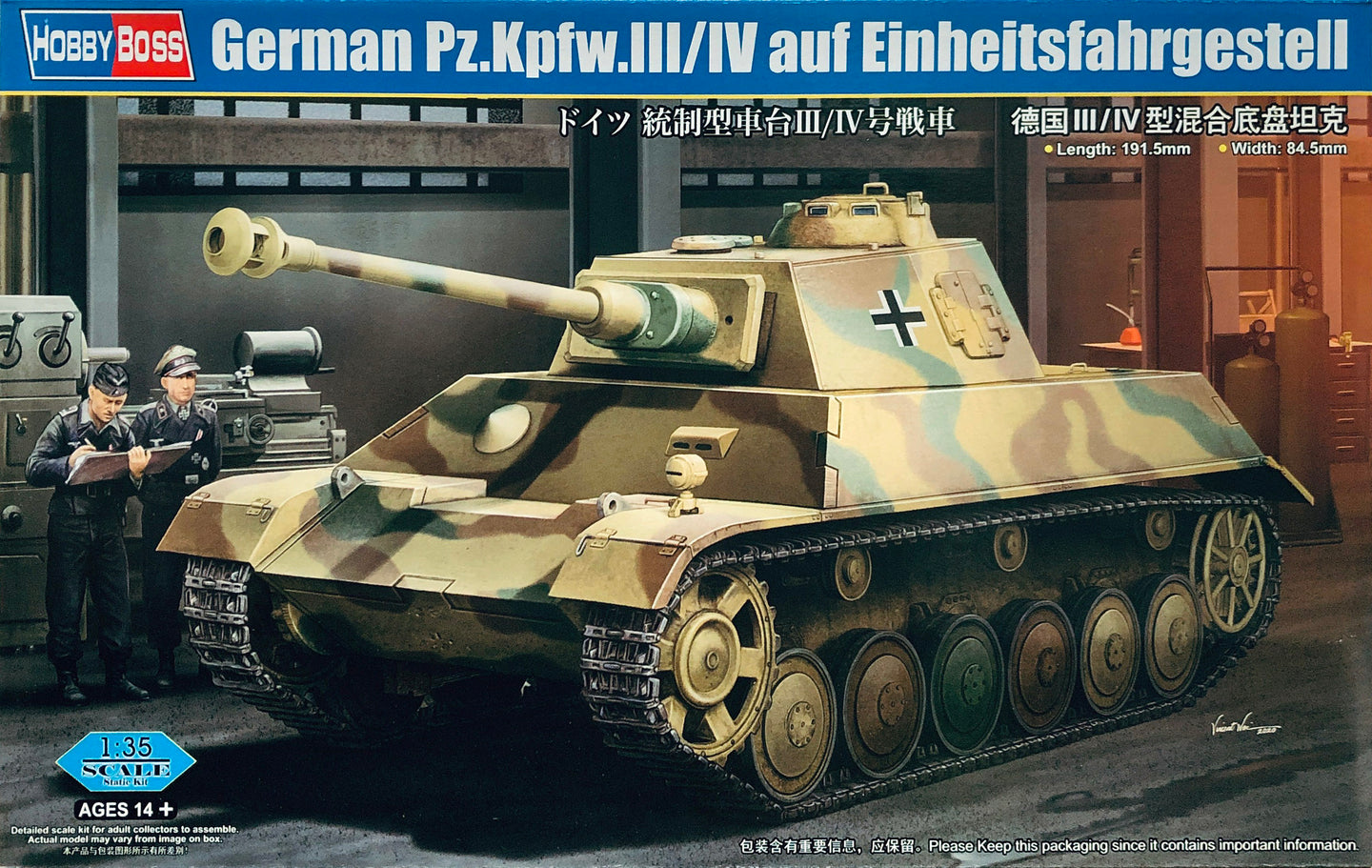 HobbyBoss 1/35 German PzKpfw.III/IV auf Einheitsfahrgestell 80150