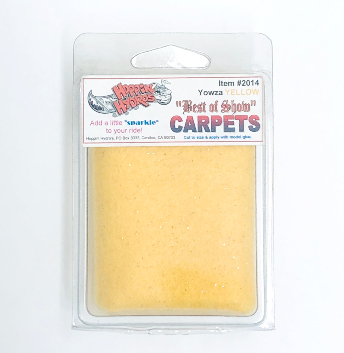 Hoppin Hydros 1/24 1/25 2014 Best of Show Interior Carpet Yowza Yellow
