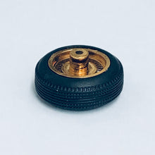 Load image into Gallery viewer, Pegasus 1/24 Rim &amp; Tire Set 1310 "D" Style Gold Rims w/ Whitewall Tires (4)