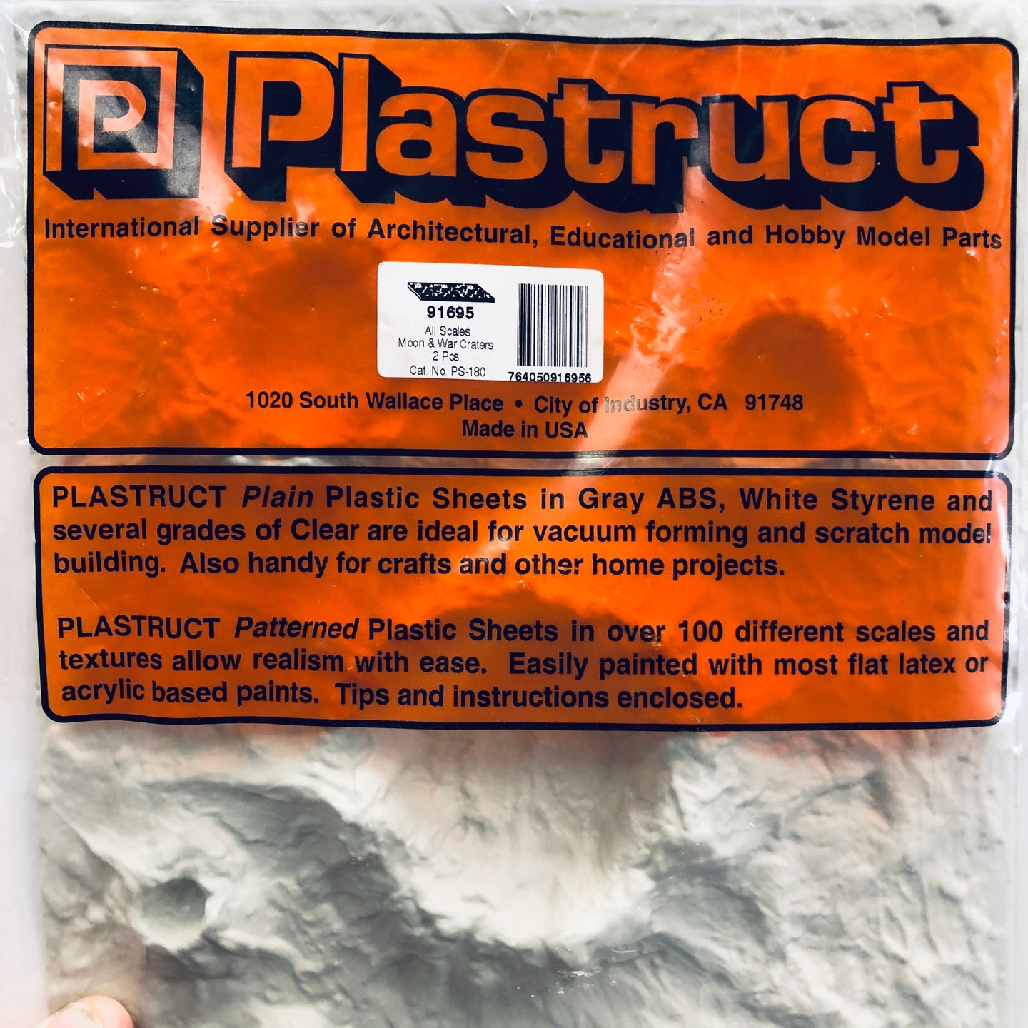 Plastruct 91695 Styrene Moon or Bomb Craters 12