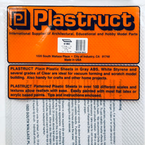 Plastruct 91680 Styrene HO Checker Plate Clear 12"x 7" (2)