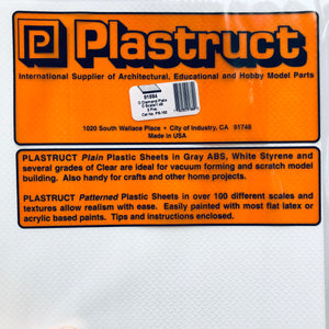 Plastruct 91684 Styrene 1/48 Diamond Plate 12"x 7" (2)