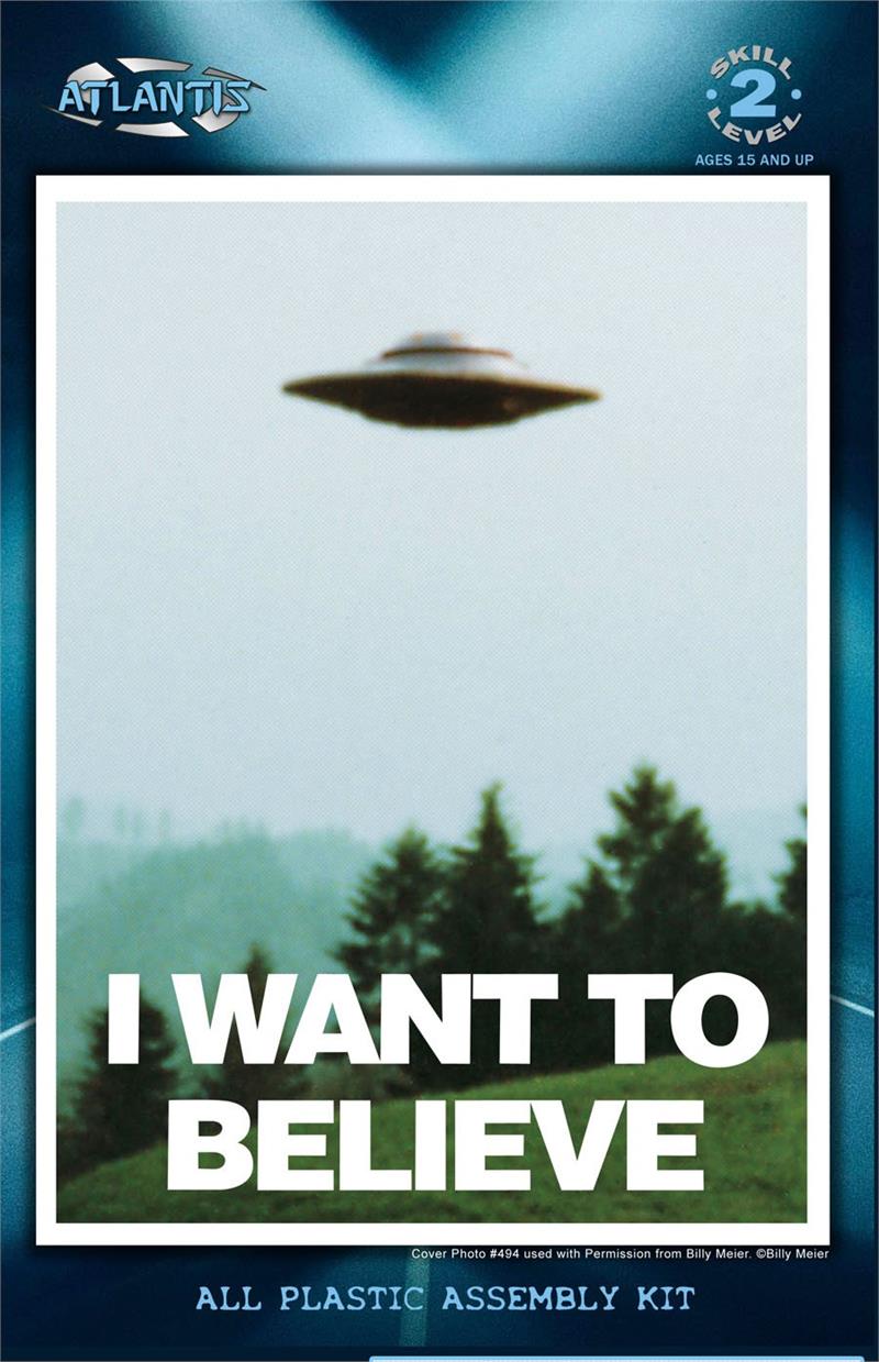 Atlantis I Want to Believe UFO Plastic Model Kit AMC-1008