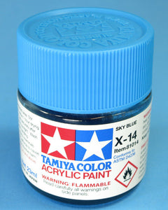 Tamiya Acrylic 23ml 81014 X-14 Gloss Sky Blue